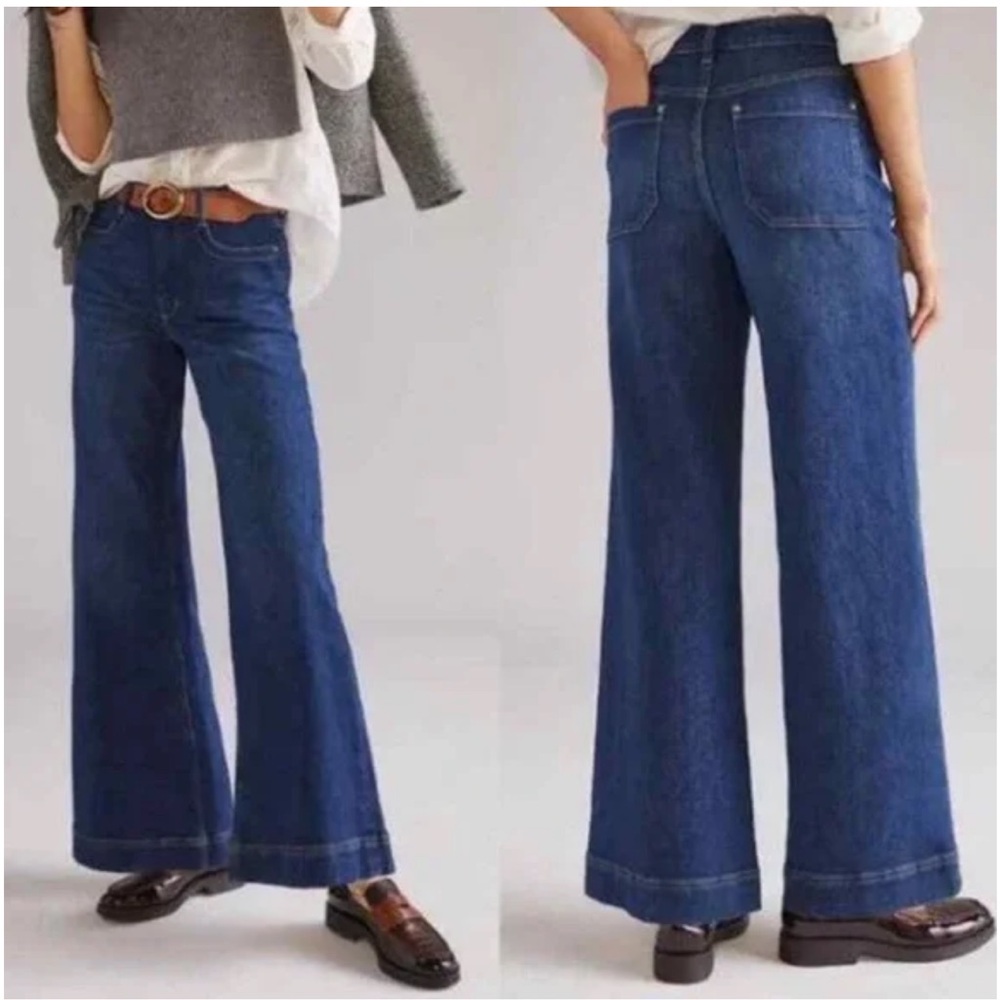NWT 29 TALL Maeve by Anthropologie Wide Leg Jeans